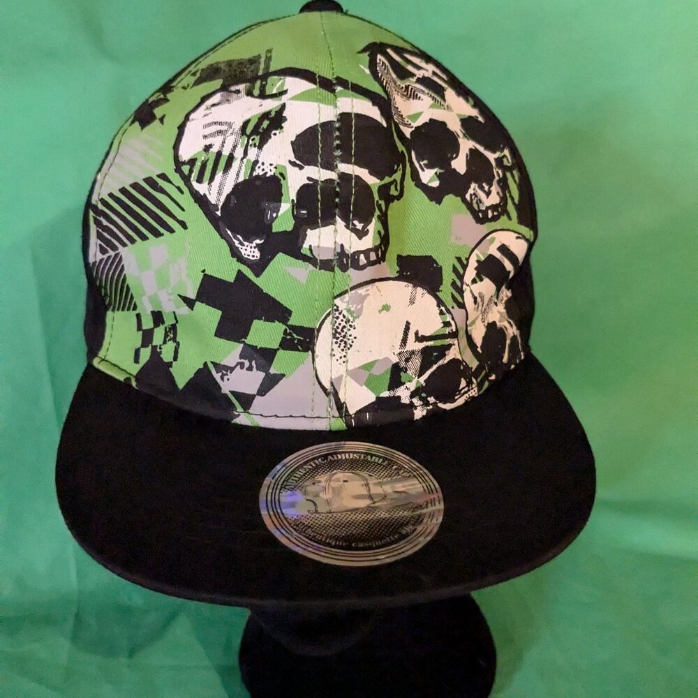 Green skull cap